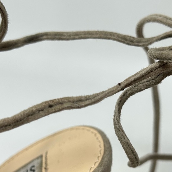 Steve Madden Taupe Sophie Sandals Peep Toe, Tie Up Mule Bootie Size 8.5 - Picture 12 of 12